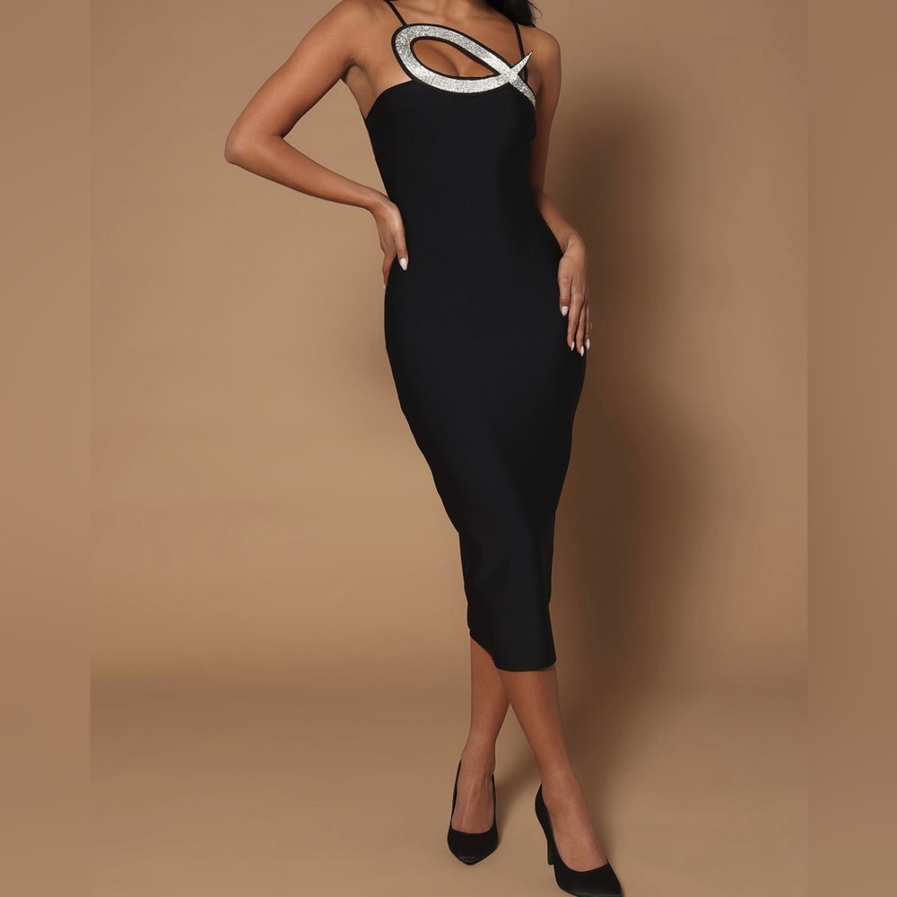 Fashion Nova Black dress - size large